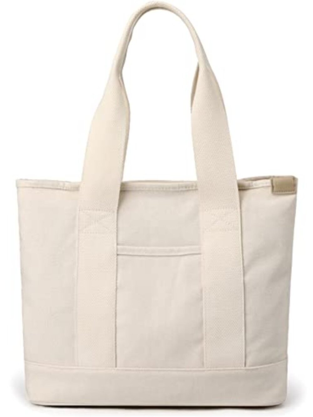 Canvas Tote Bag Top Handle Satchel Large Capacity Multi Pocket Work Travel